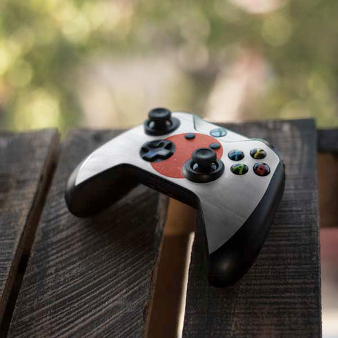 Japanese Flag Distressed Xbox One X Controller Skin